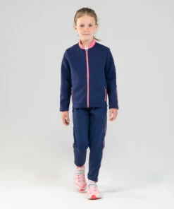 KALENJI Kids' Warm, Breathable Synthetic Zip-Up Sweatshirt S500 Galaxy blue/LIGHT PINK 16 KALENJI Kids' Warm, Breathable Synthetic Zip-Up Sweatshirt S500 Galaxy blue/LIGHT PINK -Artengo Kids Online Store k42bf7bec1ac60489386240fb68846115 1