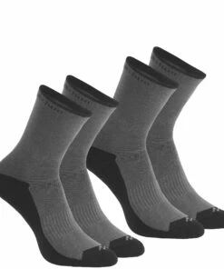 QUECHUA Country walking socks Pewter
