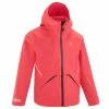 QUECHUA Kids Waterproof Hiking Jacket Strawberry pink