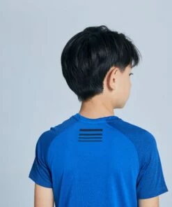 DOMYOS Boys' Light Breathable Gym T-Shirt S580 Royal blue/Navy blue -Artengo Kids Online Store k459758fbaae2269264bb65f9f8070c8c scaled