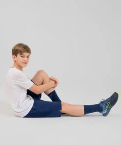 KALENJI KIPRUN Care Kids' running and athletics short-sleeved T-shirt Galaxy blue/Slate blue -Artengo Kids Online Store k45d7cd4d90d43c693562ae7592474def