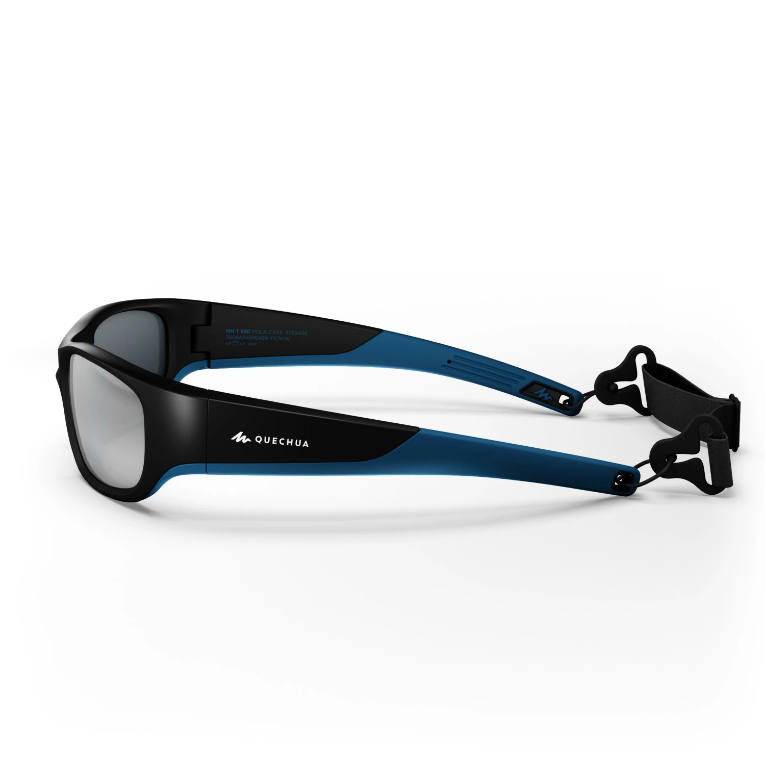 QUECHUA Kids Hiking Sunglasses BLACK/Electric blue 5 QUECHUA Kids Hiking Sunglasses BLACK/Electric blue - Image 5