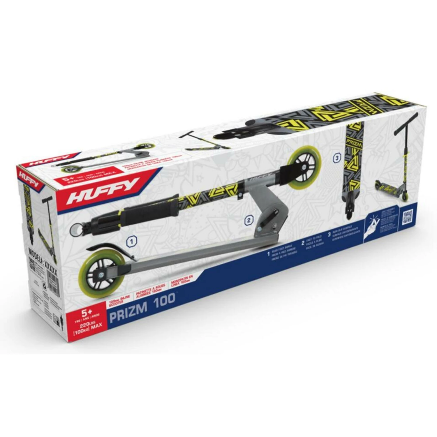 HUFFY Prizm 100 inline scooter Acid green 4 HUFFY Prizm 100 inline scooter Acid green - Image 4