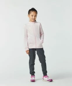 DOMYOS Girls' Warm Jogging Bottoms 100 Carbon grey