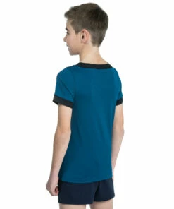 OFFLOAD Kids' Rugby Shirt R100 Petrol blue/Asphalt blue -Artengo Kids Online Store k50253b0f6fb6c04831bdae19da3d60ee