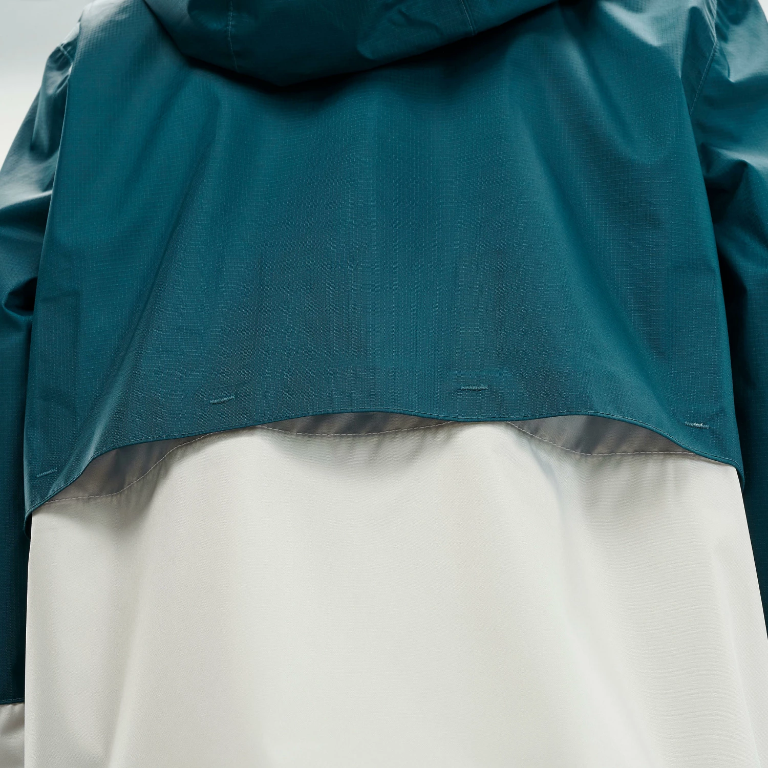 QUECHUA Kids Waterproof Hiking Jacket Dark petrol blue/Putty 6 QUECHUA Kids Waterproof Hiking Jacket Dark petrol blue/Putty - Image 6