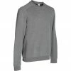 DOMYOS Crew Neck Gentle Gym Pilates Sweatshirt Pewter