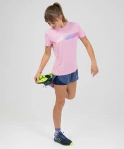 KALENJI AT 500 Girl's 2-in-1 Running and Athletics Shorts Galaxy blue/Slate blue -Artengo Kids Online Store k51b9cbeaf13bc89881b7cae40c66e2cd