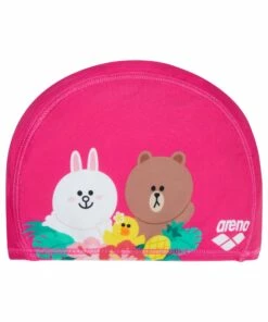 ARENA ARENA S21 K LINE FRIENDS SWIM CAP FUCHSIA Fuchsia