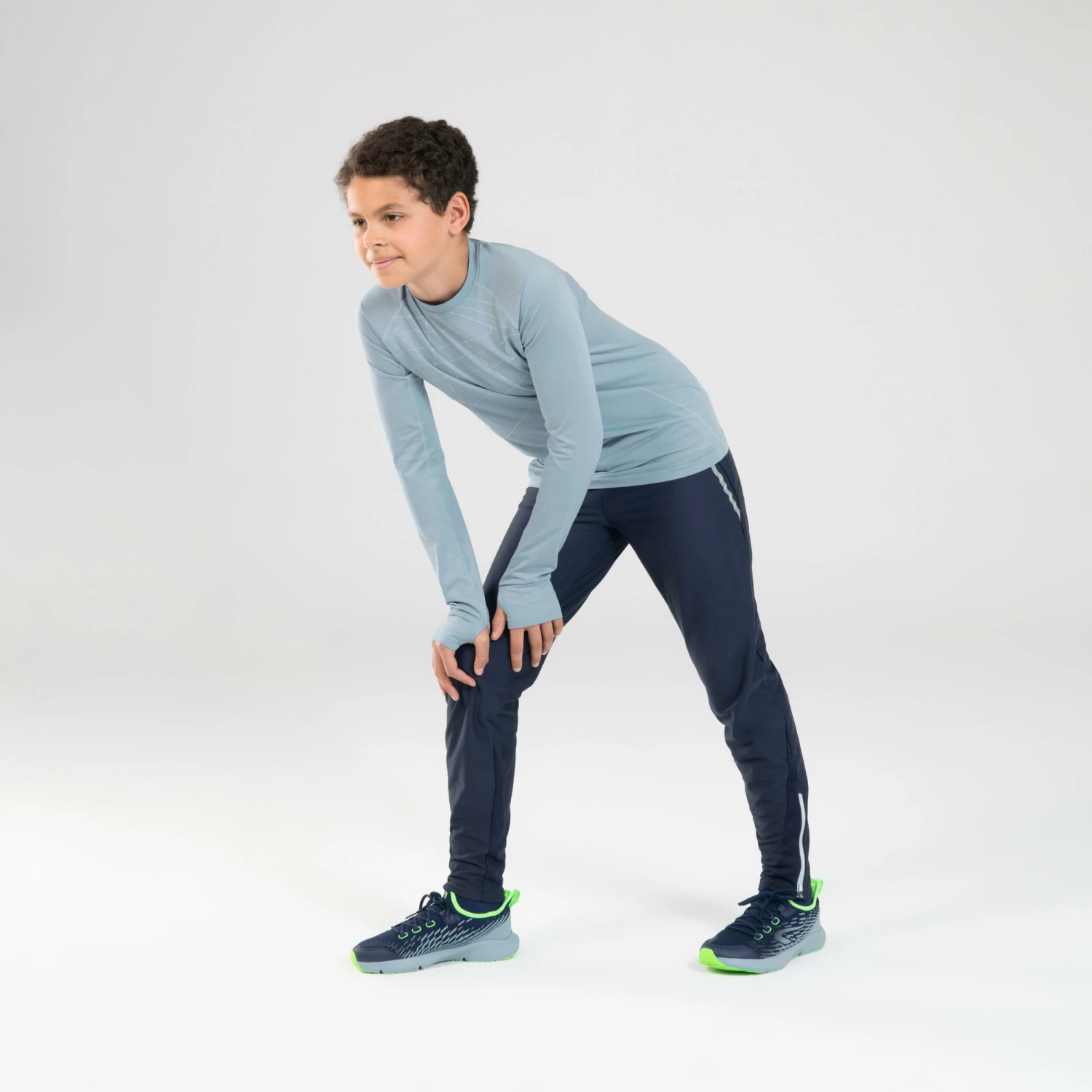 KALENJI AT 500 Skincare Kid's Running LS T-Shirt Navy blue/Midnight indigo 12 KALENJI AT 500 Skincare Kid's Running LS T-Shirt Navy blue/Midnight indigo - Image 12