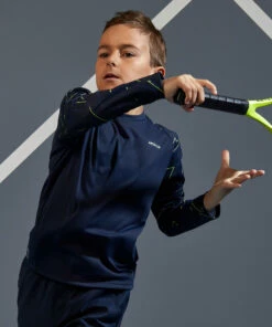 ARTENGO Boys' Thermal T-Shirt Navy blue -Artengo Kids Online Store k568e96e2c2e99576d5495821d4f2d2f4