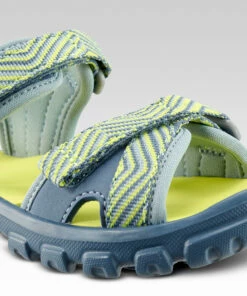 QUECHUA Hiking sandals MH100 KID blue and yellow Lime yellow/Blue grey 13 QUECHUA Hiking sandals MH100 KID blue and yellow Lime yellow/Blue grey -Artengo Kids Online Store k56e06718f37ffe46c457a5240b3c1851
