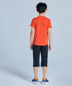 DOMYOS Boys' Breathable Synthetic Short-Sleeved Gym T-Shirt S500 Vermilion/Vermilion -Artengo Kids Online Store k588c2db1aac805a7f0341b8804cf9d11 scaled