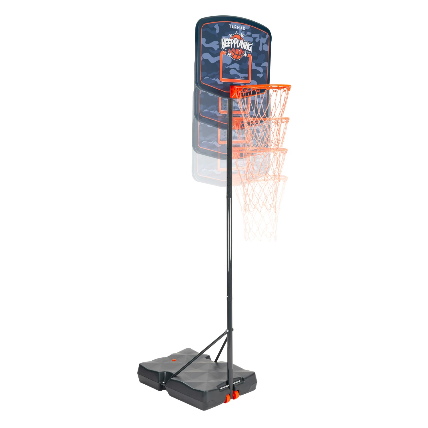 TARMAK B200 Kids' Basketball Hoop 1.6m-2.2m. Up to age 10 Galaxy blue 2 TARMAK B200 Kids' Basketball Hoop 1.6m-2.2m. Up to age 10 Galaxy blue - Image 2