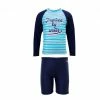 ARENA arena KIDS Swimwear SWIMWAER STRIPE LONG SLEEVS SUN PROTECTION SET Sky blue