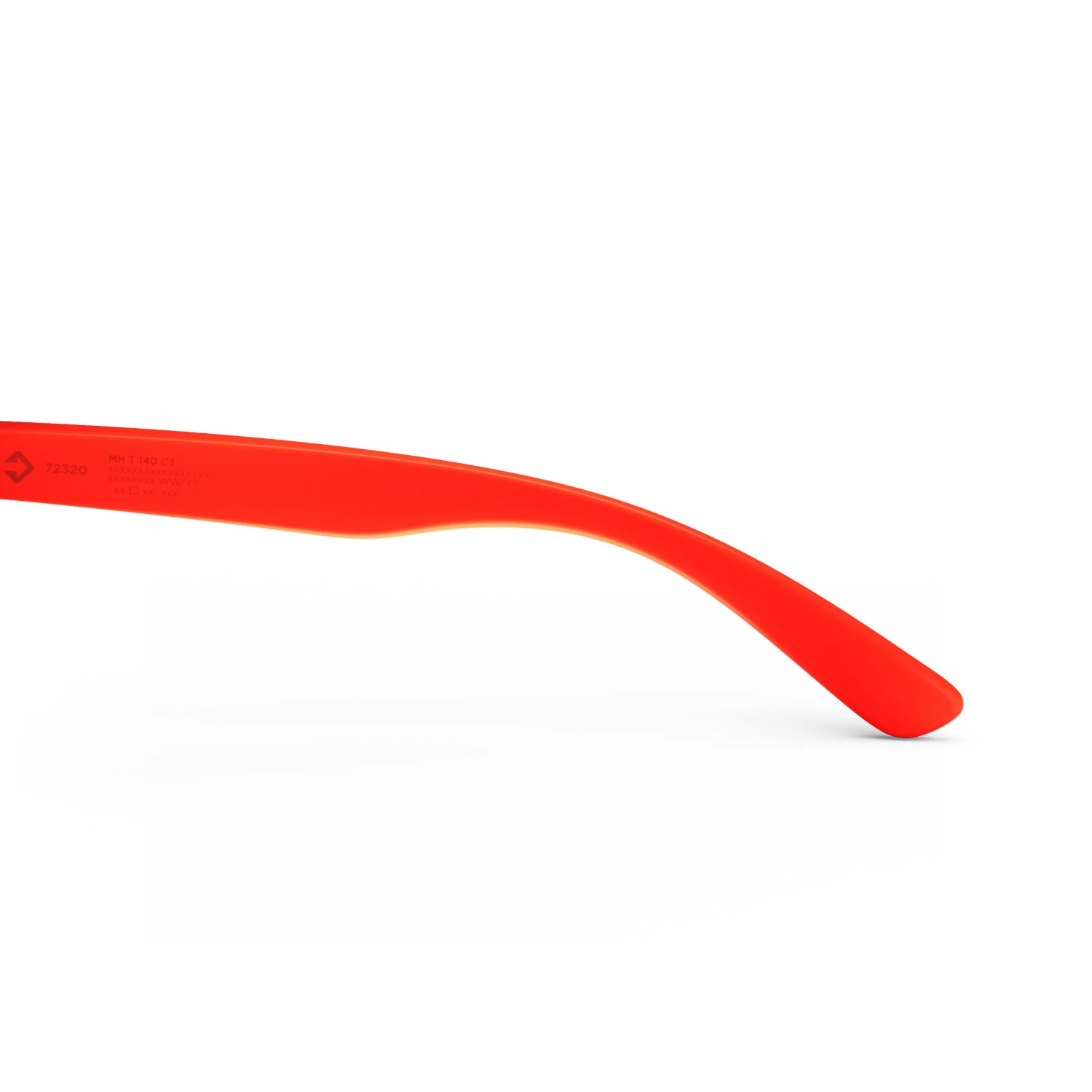 QUECHUA Kids Hiking Sunglasses Aged 10+ Blood orange/Navy blue 7 QUECHUA Kids Hiking Sunglasses Aged 10+ Blood orange/Navy blue - Image 7