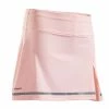 ARTENGO Girls' Tennis Skirt 900 Fluo pale peach