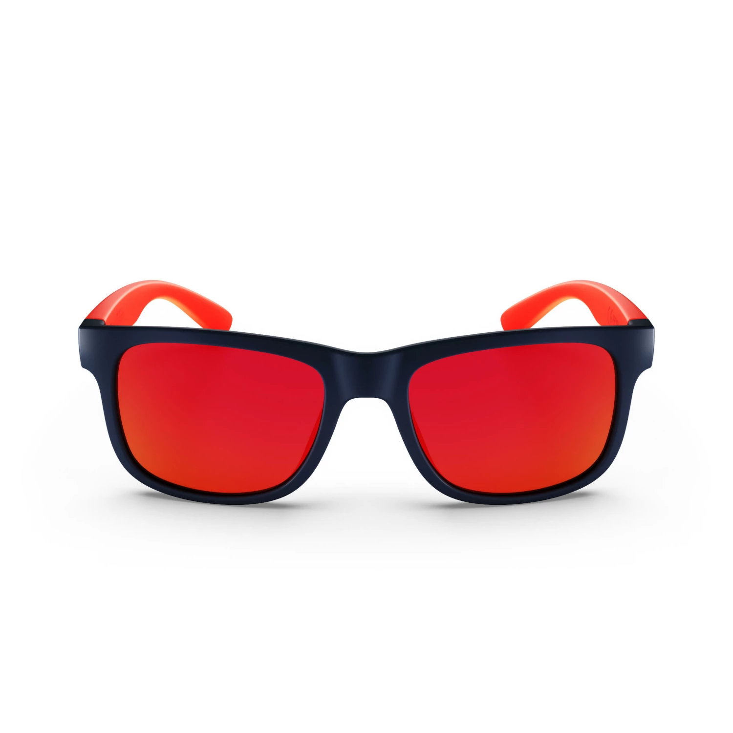 QUECHUA Kids Hiking Sunglasses Aged 10+ Blood orange/Navy blue 4 QUECHUA Kids Hiking Sunglasses Aged 10+ Blood orange/Navy blue - Image 4