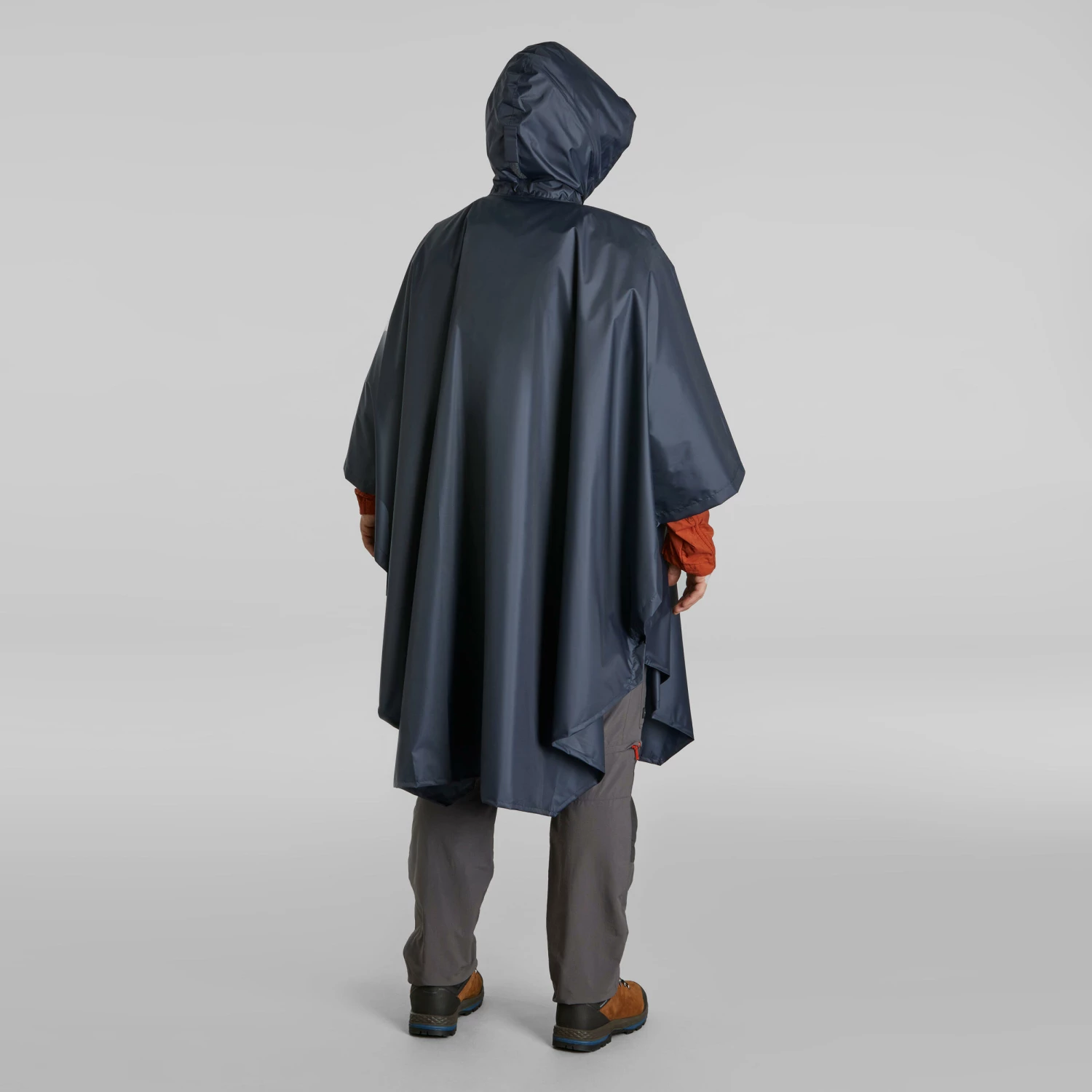FORCLAZ Hiking Rain Poncho Abyss grey 3 FORCLAZ Hiking Rain Poncho Abyss grey - Image 3