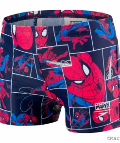 Artengo Kids Online Store 13 SPEEDO MARVEL SPIDERMAN ALLOVER PRINT INFANT AQUASHORT Navy blue
