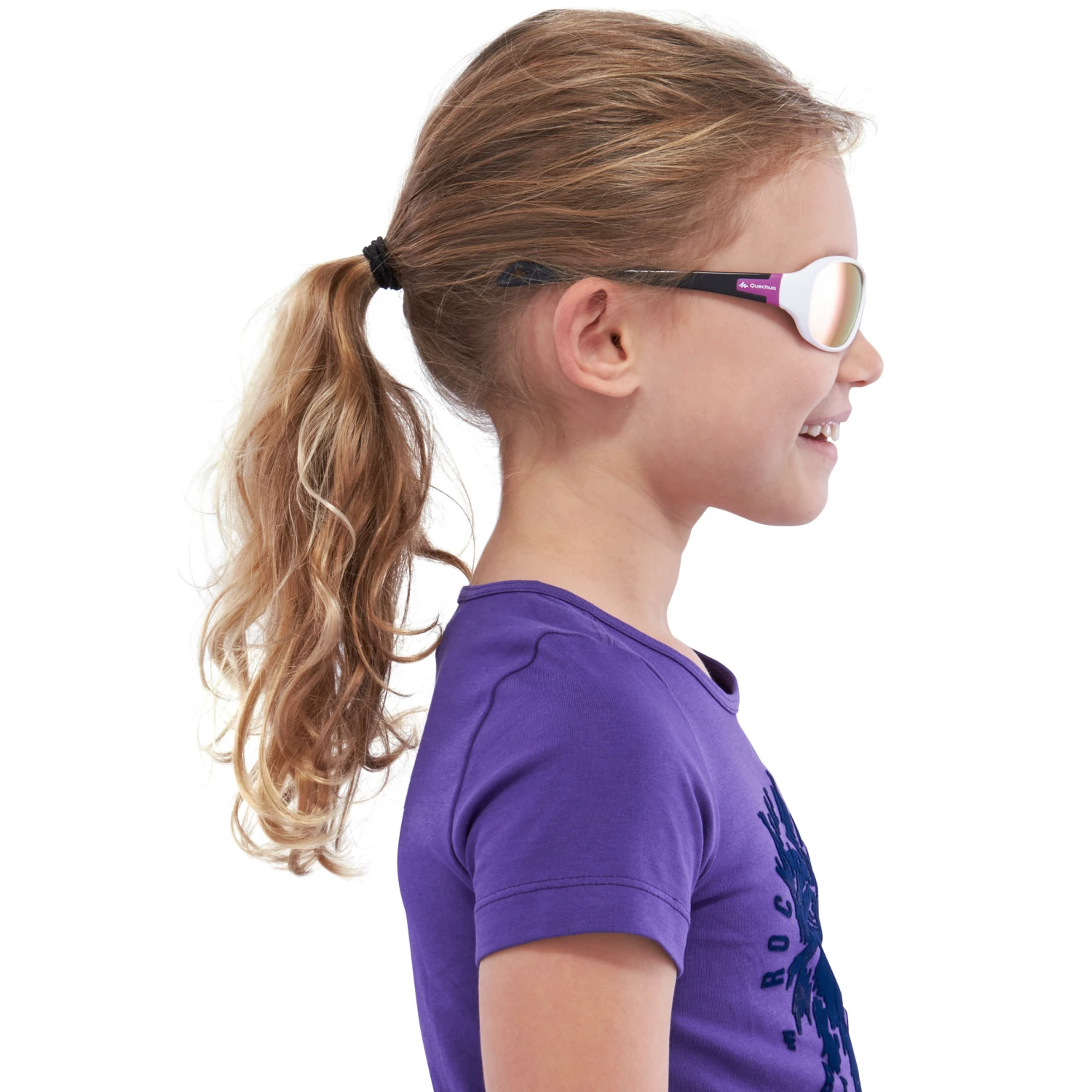 QUECHUA Kids' Hiking Sunglasses MH T500 Ages 6-10 PURPLE/Snow white/Charcoal grey 11 QUECHUA Kids' Hiking Sunglasses MH T500 Ages 6-10 PURPLE/Snow white/Charcoal grey - Image 11