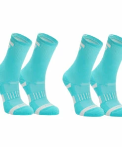 KUPIMA Kids' Running Socks AT 500 Comfort High 2-Pack Galaxy blue/BLUE -Artengo Kids Online Store k67895b49a77a4bc58ad32ae4f7a4e871