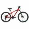 BTWIN 24" ST 900 Kid MTB Aluminium Bright red/BLACK/Fluo lime yellow