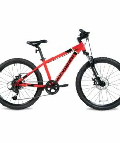 BTWIN 24" ST 900 Kid MTB Aluminium Bright red/BLACK/Fluo lime yellow