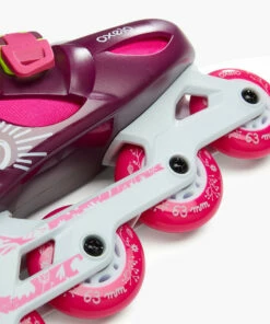 OXELO Play 5 Kids' Inline Skates (3 Adjustable Sizes) Magenta -Artengo Kids Online Store k68e9ba4ba53d6f02fcb3ca2e4332a45e
