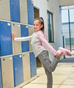 DOMYOS Kids' Zip-Up Hooded Sweatshirt LIGHT GREY/Light rose -Artengo Kids Online Store k6b0f507abe3d1c17fd3e88eb07cb77d6 scaled