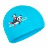 NABAIJI Baby Mesh Swim Cap light blue panda print Turquoise blue