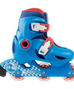 OXELO Play 3 Kids' Inline Skates (Adjustable to 3 sizes) Fluo pink/DARK PURPLE