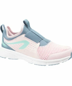 KALENJI KIDS' ATHLETICS SHOES Galaxy blue/Fluo lime