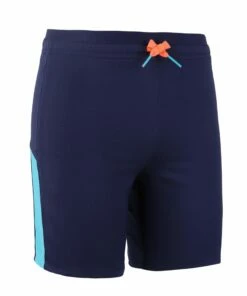 KIPSTA Junior Shorts F520 Navy blue/Aquamarine