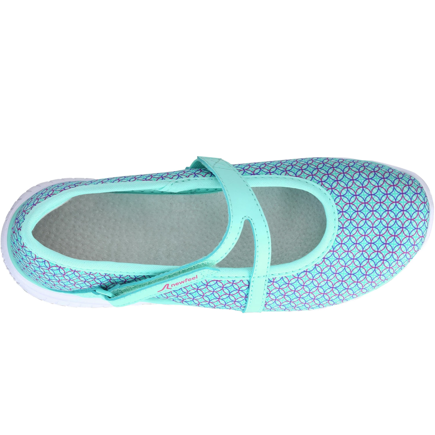 NEWFEEL Children's Fitness Walking Ballerina Pumps Aqua/Bright pink 11 NEWFEEL Children's Fitness Walking Ballerina Pumps Aqua/Bright pink - Image 11