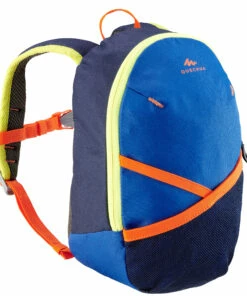 QUECHUA Kids&rsquo; hiking rucksack MH100 5 Litres Dark peacock blue/Caribbean blue