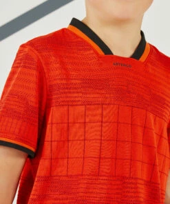 ARTENGO Men's Tennis T-Shirt TTS900 Bright tomato/BORDEAUX -Artengo Kids Online Store k6fe8351f976c8247c65ac213807e90d6