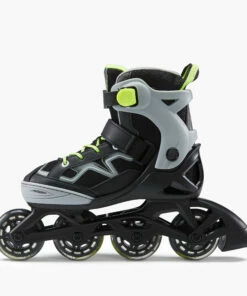 OXELO Fit 3 Kids' Inline Skates (4 Adjustable Sizes) Fluo lime yellow -Artengo Kids Online Store k76ec4978d72728112385ab3bce348ea6