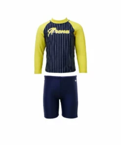 ARENA arena KIDS Swimwear STRIPE LONG SLEEVES SUN PROTECTION SET YELLOW