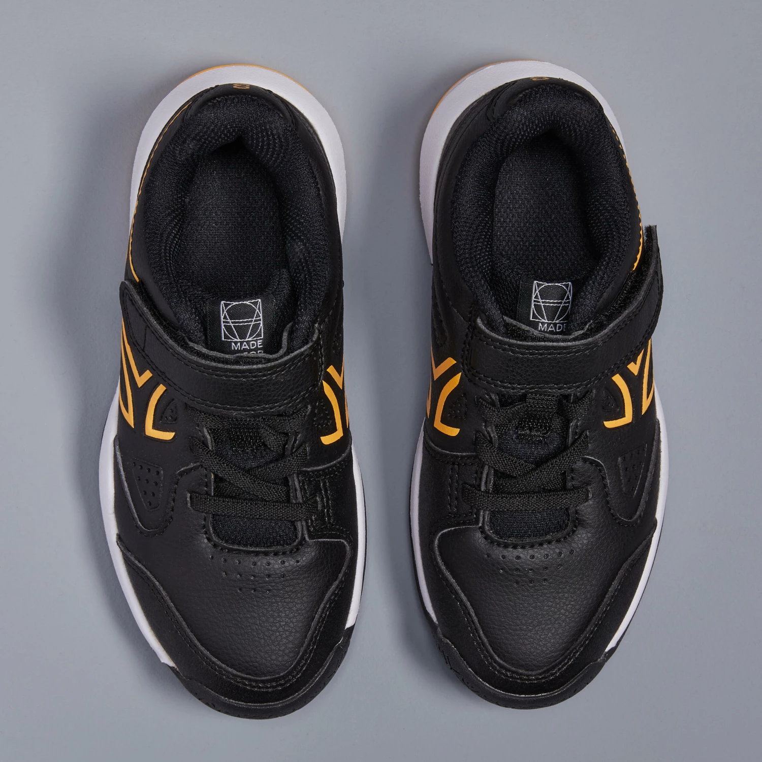 ARTENGO Kids' Tennis Shoes TS530 BLACK 8 ARTENGO Kids' Tennis Shoes TS530 BLACK - Image 8