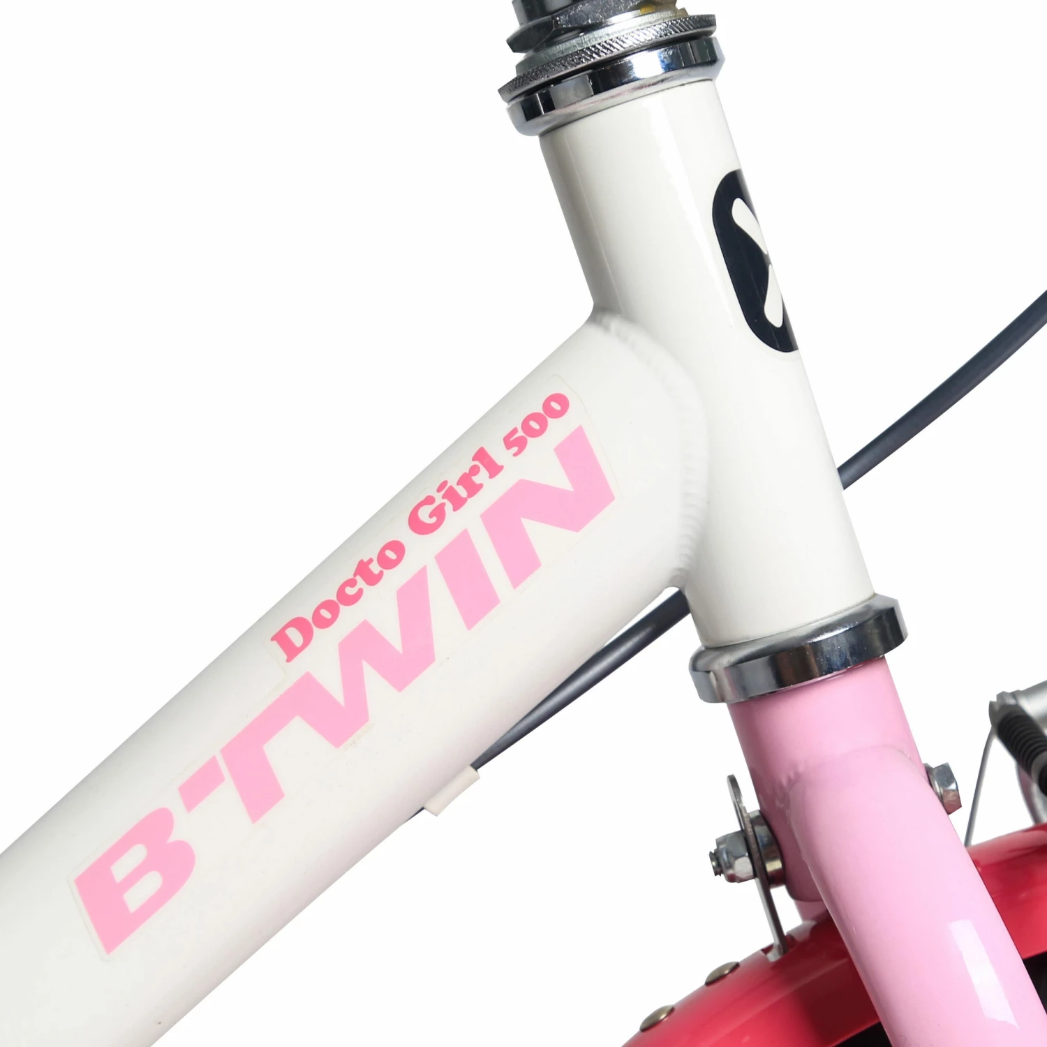 BTWIN 16" Doctor Snow white/LIGHT PINK/Blush pink 3 BTWIN 16" Doctor Snow white/LIGHT PINK/Blush pink - Image 3