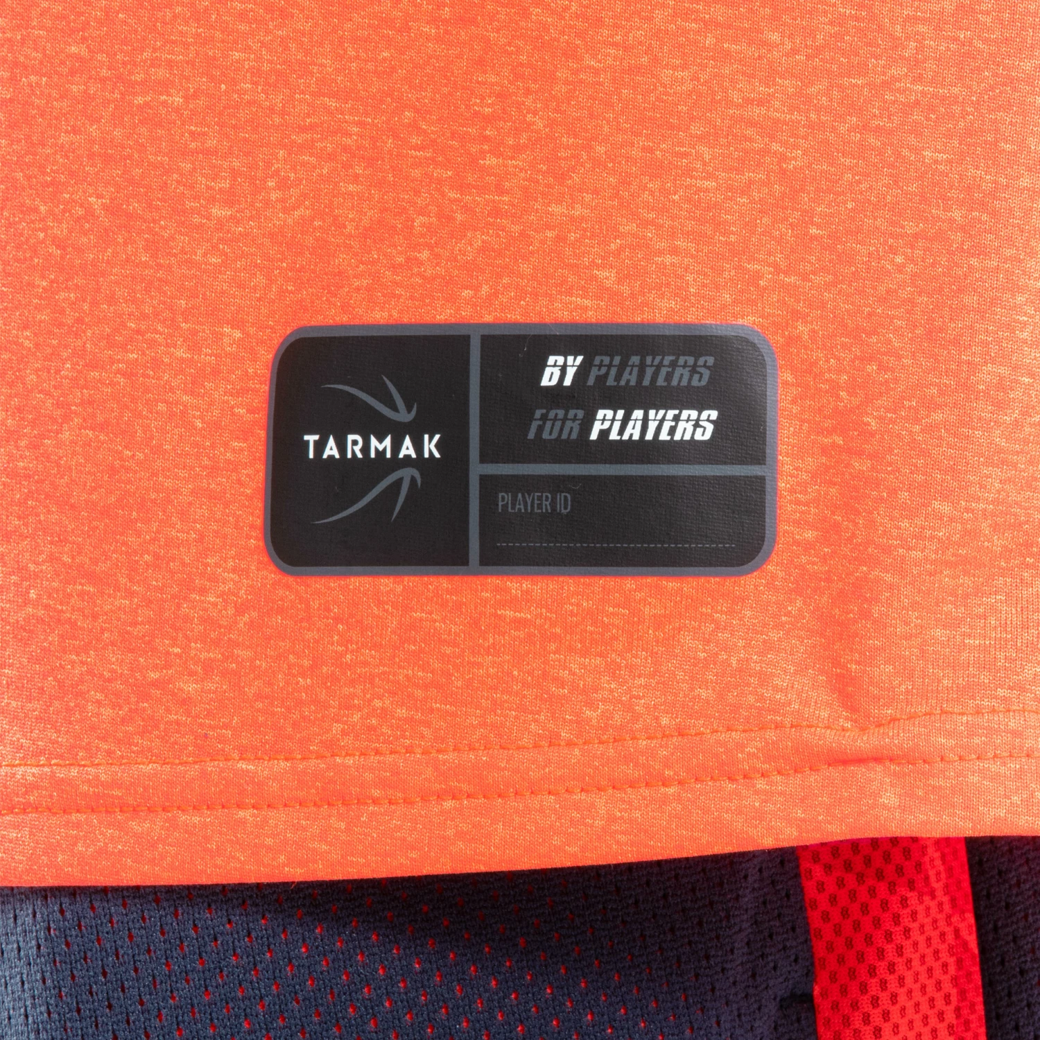 TARMAK Boys'/Girls' Intermediate Basketball T-Shirt TS500 Fluo blood orange 2 TARMAK Boys'/Girls' Intermediate Basketball T-Shirt TS500 Fluo blood orange - Image 2