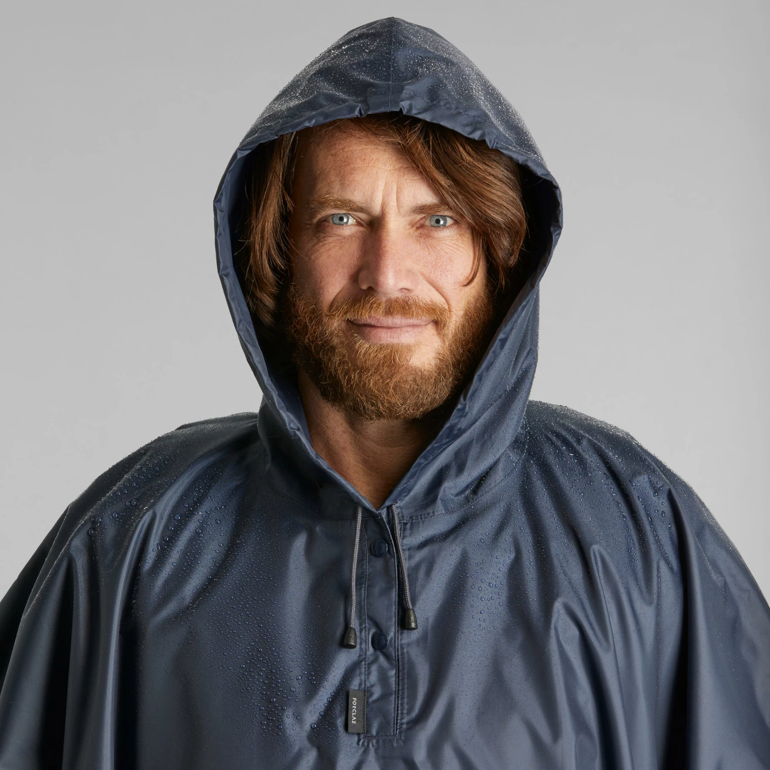 FORCLAZ Hiking Rain Poncho Abyss grey 4 FORCLAZ Hiking Rain Poncho Abyss grey - Image 4