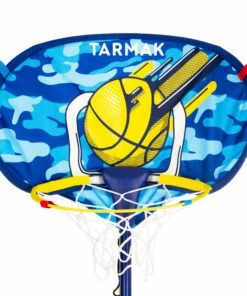 TARMAK Hoop 500 Easy Basketball Hoop Easy set-up (Ball Included) YELLOW/BLUE -Artengo Kids Online Store k7feb55a2e4ffcf1482de01bb6acc4fc5