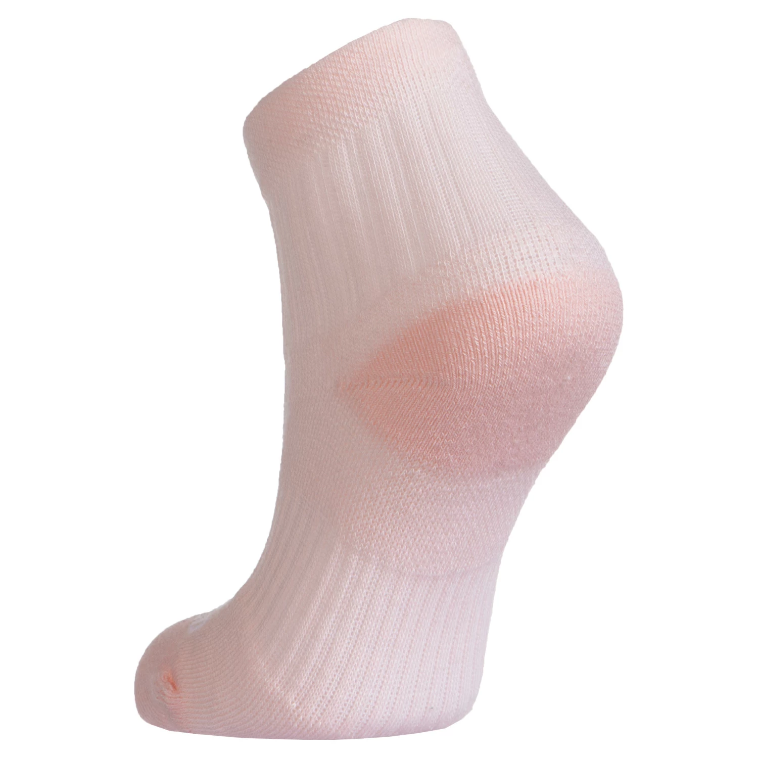 ARTENGO Kids' Tennis Socks RS 500 Mid Tri-Pack Fluo pale peach/Snow white 5 ARTENGO Kids' Tennis Socks RS 500 Mid Tri-Pack Fluo pale peach/Snow white - Image 5
