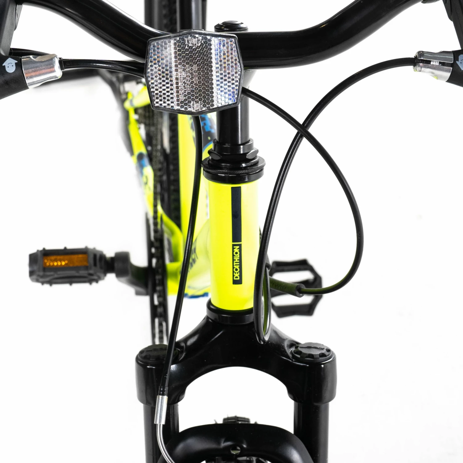 BTWIN 20" ST 500 Kid MTB Fluo lime yellow 10 BTWIN 20" ST 500 Kid MTB Fluo lime yellow - Image 10