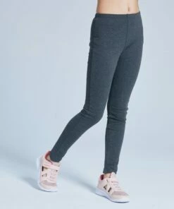DOMYOS Girls' Warm 100 Gym Leggings Carbon grey/Light rose -Artengo Kids Online Store k823574f8f3ec2778fb8f384dcb23c995 scaled