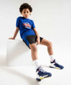 TARMAK Girls'/Boys' Basketball T-Shirt TS500 Fast BLUE 15 TARMAK Girls'/Boys' Basketball T-Shirt TS500 Fast BLUE -Artengo Kids Online Store k83b99691d538435c817357679ba56b7b