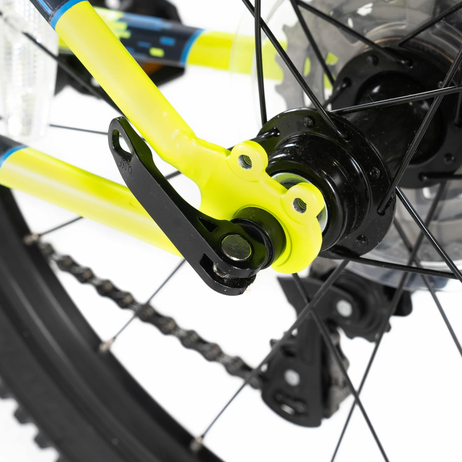 BTWIN 20" ST 500 Kid MTB Fluo lime yellow 11 BTWIN 20" ST 500 Kid MTB Fluo lime yellow - Image 11