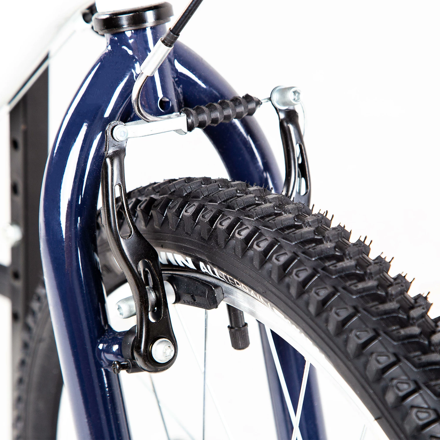 BTWIN 20" ST 120 Kid MTB with Kickstand Snow white/Navy blue 3 BTWIN 20" ST 120 Kid MTB with Kickstand Snow white/Navy blue - Image 3